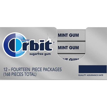 Orbit Orbit Freeze Mint Gum Slimpack 14 Pieces, PK144 391656